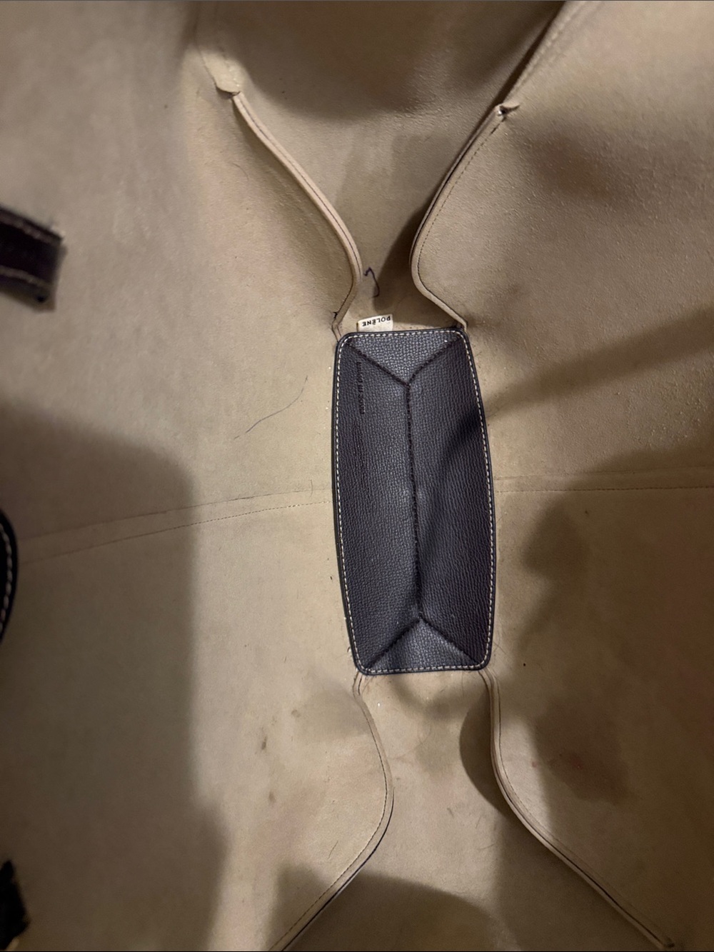 POLENE CYME TEXTURED EBONY BAG - Picture 7 of 17